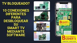 💯Curso: Reparemos Main Board de televisión, usando el SOFTWARE BUSHERS. Puntos de conexión UART.