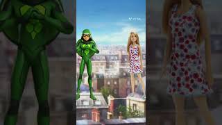 Miraculous character as a doll part 2#shorts #miraculous #wednesday