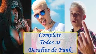 DESAFIO: Complete Todos os Desafios de Funk! (Jojo Todynho, MC Kevinho, MC Pedrinho, ...)