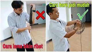 Tinggalkan cara gulung kabel yang biasa. Begini cara gulung kabel yang luar biasa bermanfaat