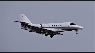 Cessna Citation 680A Latitude CS-LTO landing at Zurich Airport