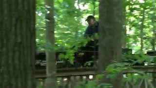 Erie 2938 climbing the trestle at Michigan Central Railroad June 2022