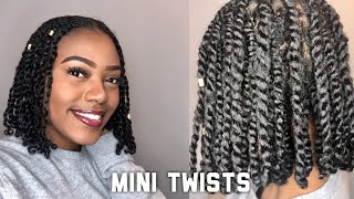 Quarantine Protective Style| Mini Twists