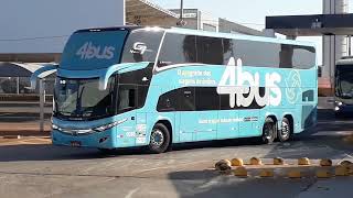 4 Bus ônibus de aplicativo chegando na  Rodoviária De Goiânia