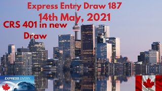 Express Entry Draw 187 | 2021| Lowest CRS Score