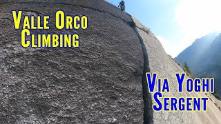 Via Yoghi 5C - Sergent - Valle Orco GoPro Climbing Video