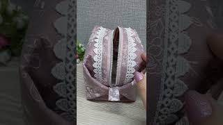 Косметичка-бочонок, очень интересно получилось! #sewing #sewingtutorial #шитье #косметичка