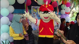 Ultah Dika ke 10 Seru banget ada Badut Boboiboy lucu joget dj - Di Galian Tanah Rohul