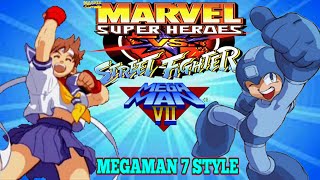 Marvel Super Heroes vs Street Fighter - Theme of Sakura(Mega Man 7 Style)