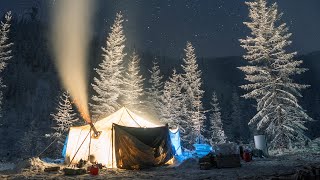 В палатке в -50. Полюс холода. Якутия.