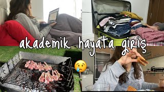 [VLOG] dersler, üniversite valizimi hazırlıyorum ve son son ev hayatı🥺