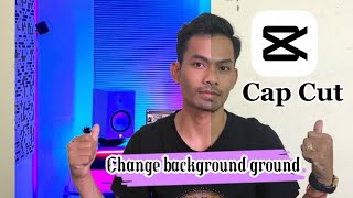 How to remove video background and change background in App Cap Cut #ormnan