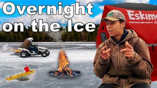 Solo Overnight on the Ice Camping