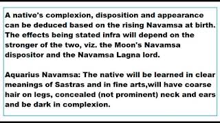 aquarius ascendant rising in aquarius Navamsa