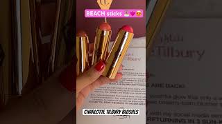 NEW MAKEUP launch! By #charlottetilbury BLUSHES known as beach sticks #unboxing #makeup #beauty