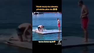 Su samurundan korkmam diyenler fellik fellik kaçıyor  #şhorts