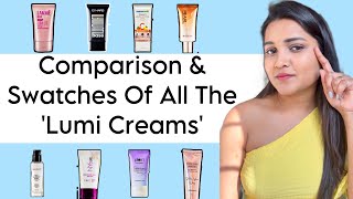 Comparison Of All The Lumi/Strobe Creams Ft.Lakme Lumi Cream | Faces Canada Strobe Cream