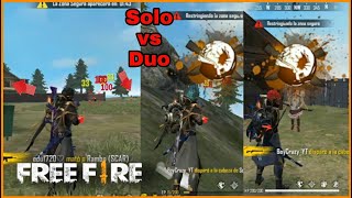 FREE FIRE SOLO VS DUO  *19 kills  highlights*☠