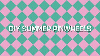 Cute Summer Pinwheel DIY! #viral #viralshorts #art #craft #diy