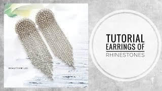 #МК - Серьги из страз | #Tutorial - Earrings of rhinestones