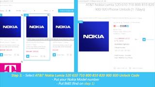 How to Unlock Nokia Lumia by Unlock Code (520 610 710 800 810 820 900 920 1020 1520)