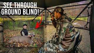 Can You Deer Hunt in The TideWe SEE THROUGH Ground Blind!?!