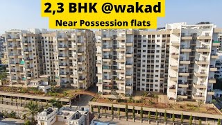 2 , 3  BHK  Ready to Move Spacious Flat  in Wakad Pune | 800 sq ft carpet | Call 8550990852