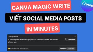 Sử dụng Canva Magic Write để viết bài tự động | AI Text Generator & AI Writer | Viet Anh mk