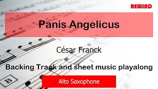 César Franck Panis Angelicus Alto Sax with Orchestra Backing Track and Sheet Music