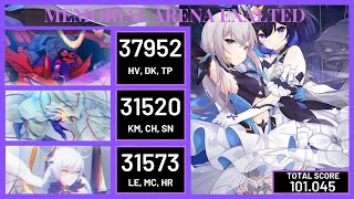 [Honkai Impact 3 SEA] Memorial Arena Exalted: Jizo (37952/31626), Tonatiuh (31520), HoV (31573)