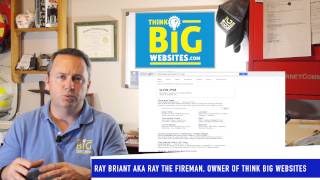 Think Big Websites and "Ray the Fireman" talk about video marketing