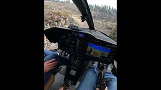 First time flying the Bell 505 Jet Ranger X - landing in a mountaintop clearcut road