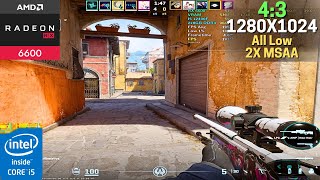 Counter-Strike 2 | RX 6600 8GB + i5 12400F | 4:3 All Low and AA - 2X MSAA | Competitive Match !