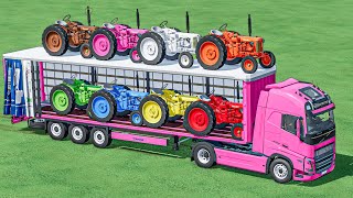 Transport Of Colors - Mini Tractors Transporting TO Build Garage - Farming Simulator 22