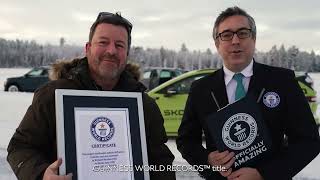 Skoda Enyaq drift Guinnes World Record 2023