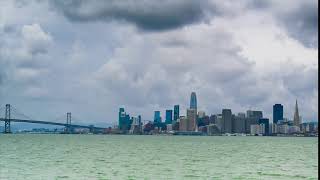 SF downtown from treasure island