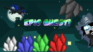 COMPLETING A Epic Quest Shatter Crystal New items? Growtopia