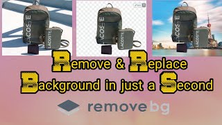 Remove and Replace Background in a Seconds