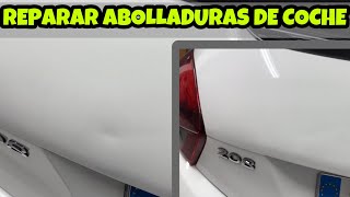 REPARAR ABOLLADURAS de COCHE Con BARRITA de COLA CALIENTE POR MENOS DE 5€