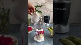 Dragon Fruit Smoothie | Blender Recipes | Healthy Smoothie | Made in Nutribullet Pro 900 - Black.