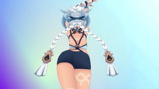 [MMD/Genshin Impact] Mualani - Gomi Gomi