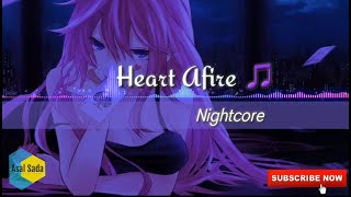 RELAXING GAME MUSIC (VISUALIZER) - HEART AFIRE (NIGHTCORE)