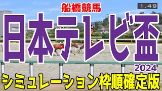 日本テレビ盃2024 枠順確定後シミュレーション【競馬予想】【展開予想】ウシュバテソーロ デルマソトガケ メイショウハリオ ウィリアムバローズ