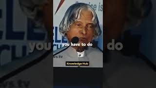 Apj Abdul kalam's SUCCESS MANTRA for all the students! #shorts #short #yputubeshorts #apjabdulkalam