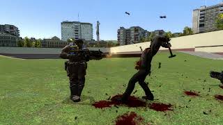 Garry's Mod - Marcus Fenix VS Book Simon