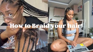 How to Braid Your Hair! #howtobraidyourownhair #blackgirlinchina #beijing #hairstyle