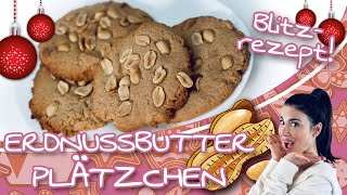 Rezept Plätzchen: Die schnellsten und einfachsten Erdnussbutterplätzchen | Plätzchen backen