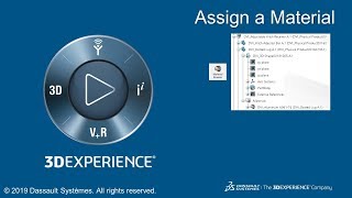 Assign a Material in 3DEXPERIENCE