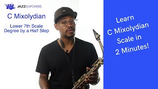 C Mixolydian Scale on Alto Saxophone (Eb Concert)