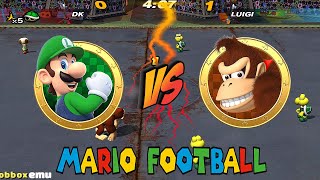 Mario Smash Football -  Flower Cup Battles Luigi VS DONKEY - Classic Nintendo Gamecube Games #2